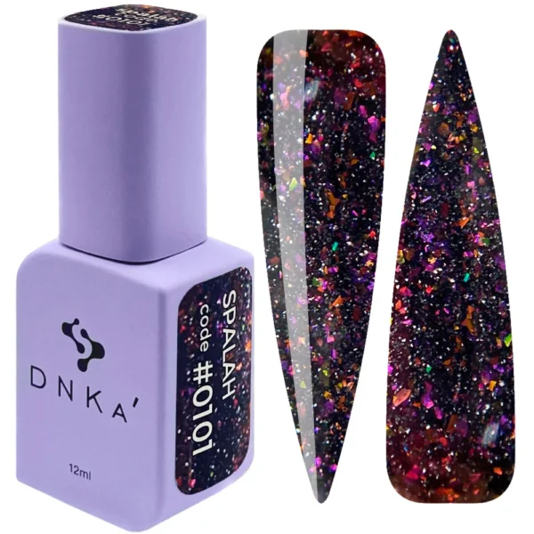 COLOR GEL POLISH "DNKa", 12 ml #0101 FLASH