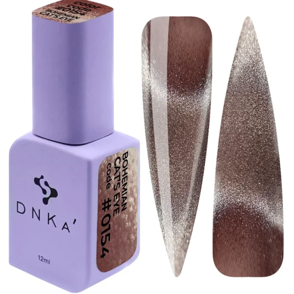 COLOR GEL POLISH "DNKa", 12 ml #0154 Bohemian Cat Eye