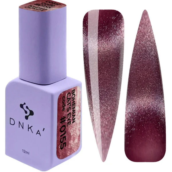 COLOR GEL POLISH "DNKa", 12 ml #0155 Bohemian Cat Eye