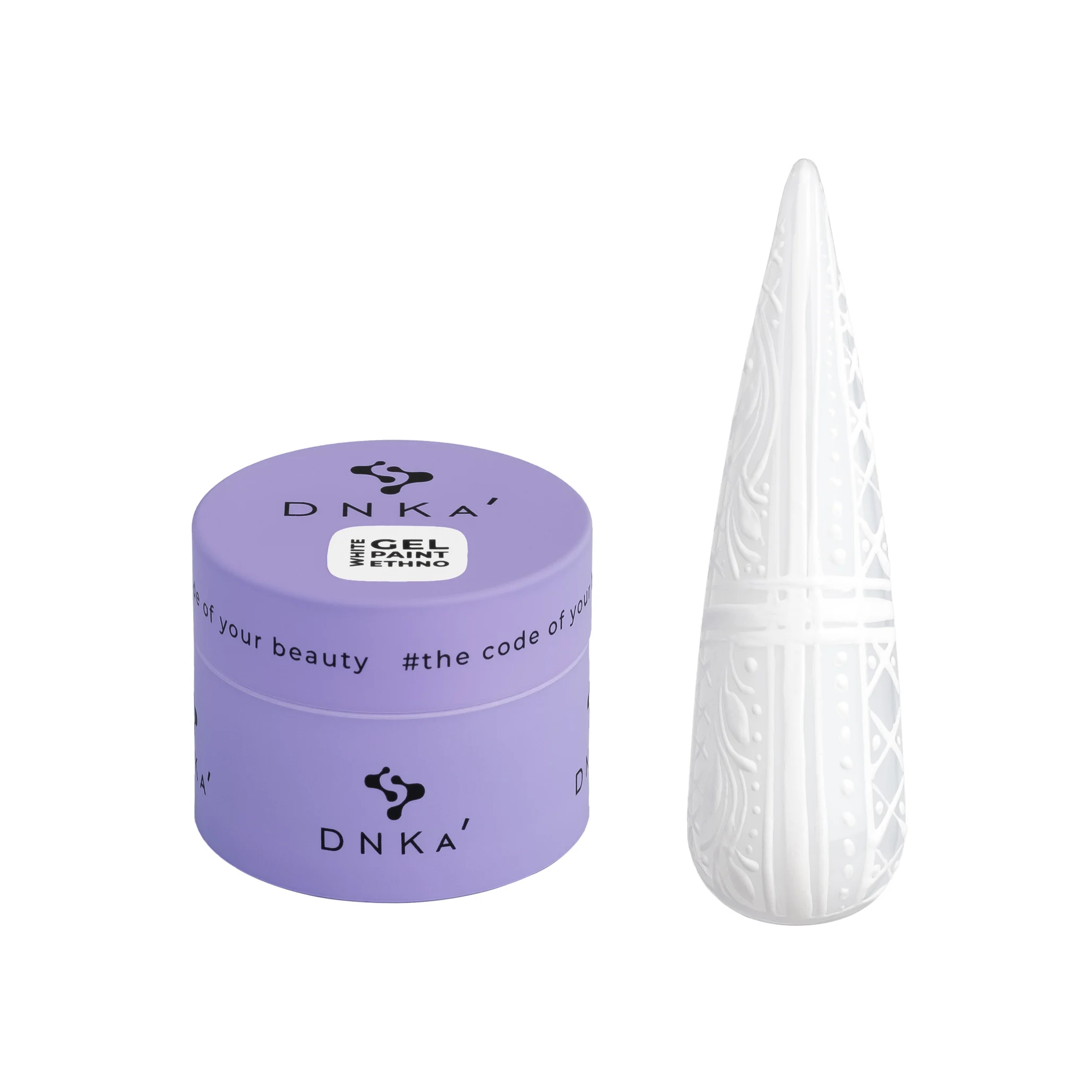 Gel Paint White GEL PAINT ETHNO "DNKa", 5ml WHITE - Imagen 1