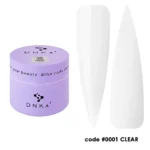 JELLY GEL "DNKa", 15 ml #0001 Clear