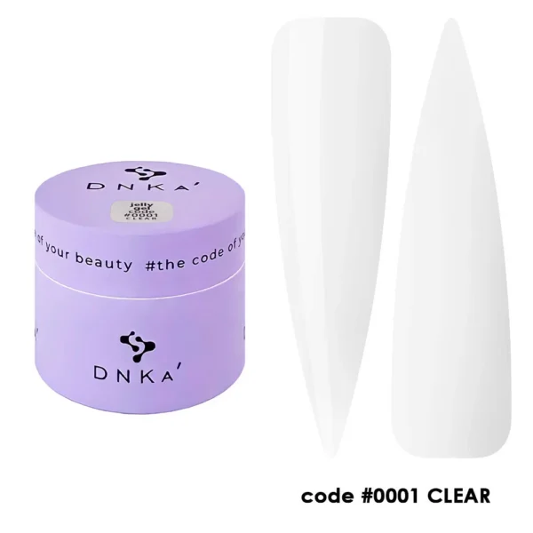 JELLY GEL "DNKa", 15 ml #0001 Clear