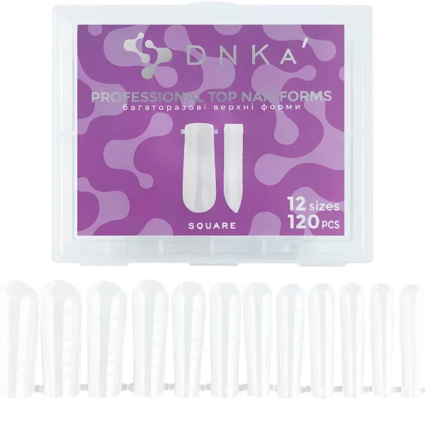PROFESSIONAL TOP NAIL FORMS "DNKa", SQUARE 120pcs