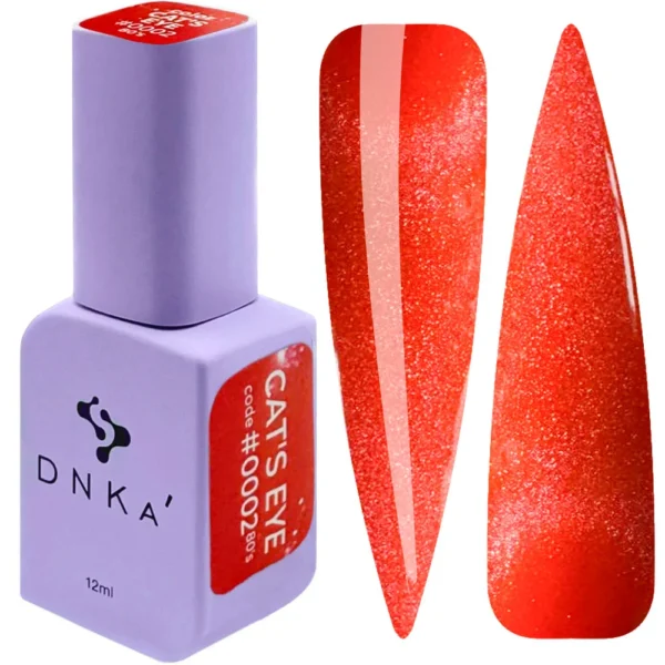 COLOR GEL POLISH "DNKa" Cat's Eye 80`s, 12 ml #0002