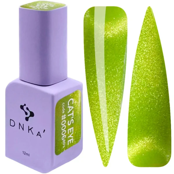 COLOR GEL POLISH "DNKa" Cat's Eye 80`s, 12 ml #0006