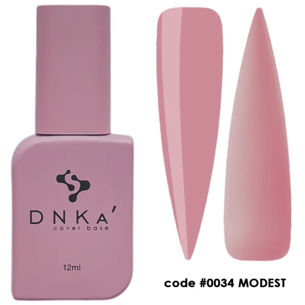 RUBBER BASE "DNKa" 12 ml #0034 Modest