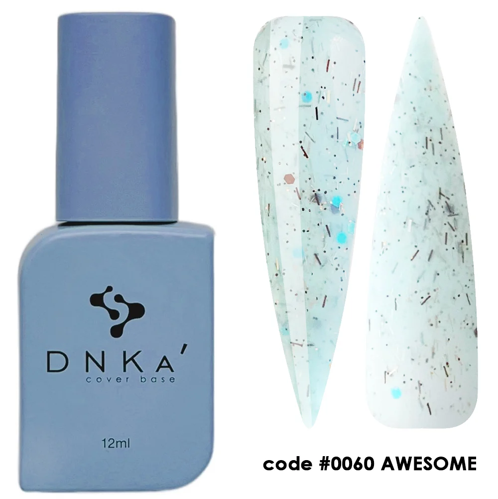 code #0060 RUBBER BASE "DNKa" 12 ml #0060 Awesome - Imagen 1