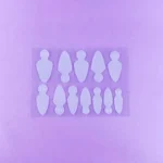 PROFESSIONAL NAIL MOLDS "DNKa", #0002 36pcs