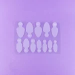 PROFESSIONAL NAIL MOLDS "DNKa", #0003 36pcs