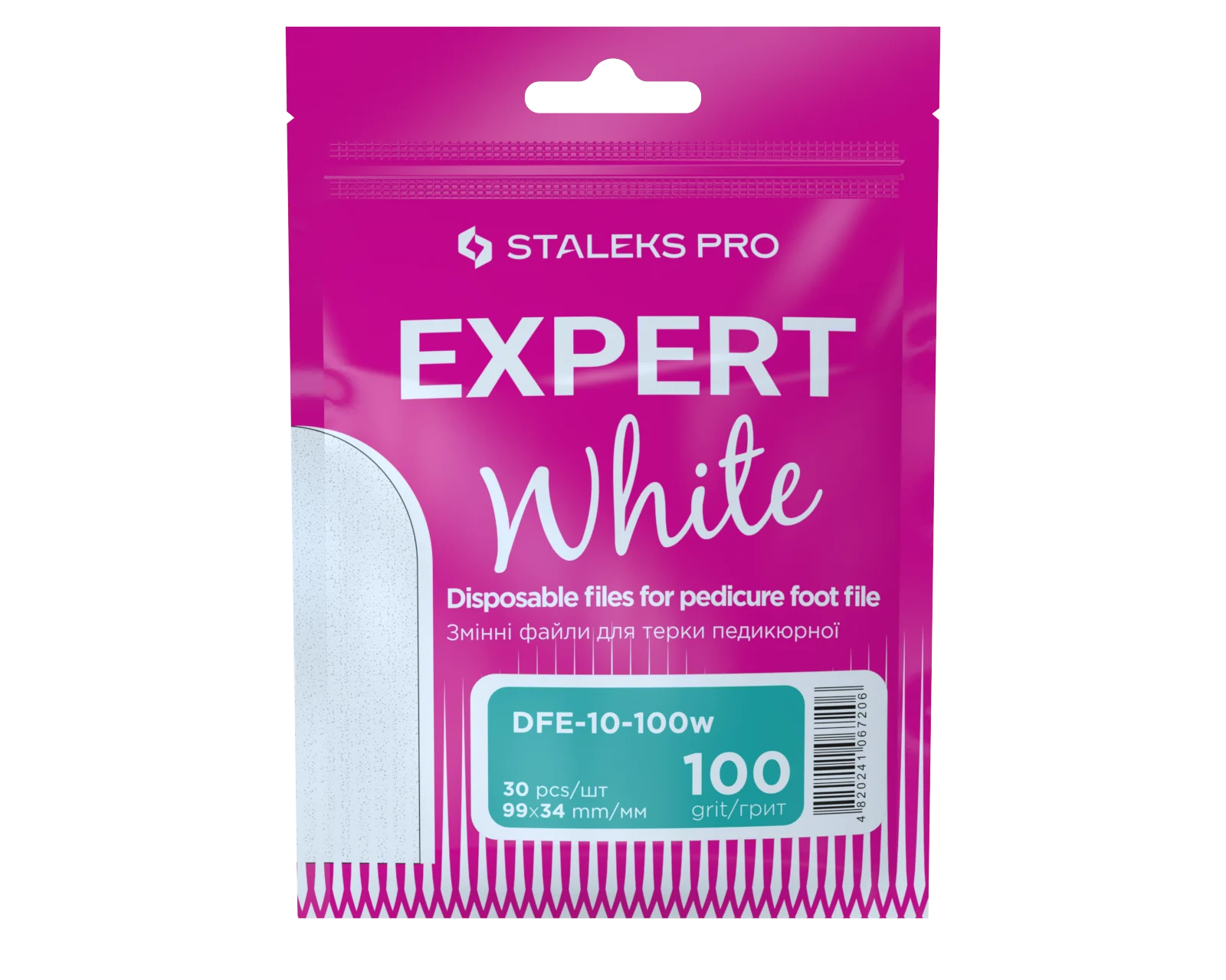 DFE-10-100w Recambios desechables Staleks Pro Expert 10 para raspador, 34mm. 30 ud. - Imagen 1