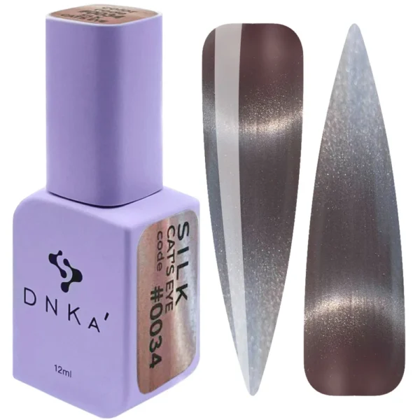 Color Gel Polish "DNKa" 12 ml Cat Eye Silk #0034