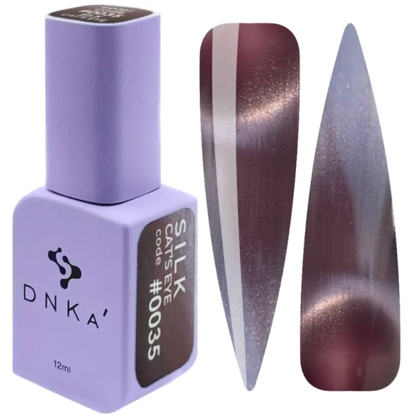 Color Gel Polish "DNKa" 12 ml Cat Eye Silk #0035
